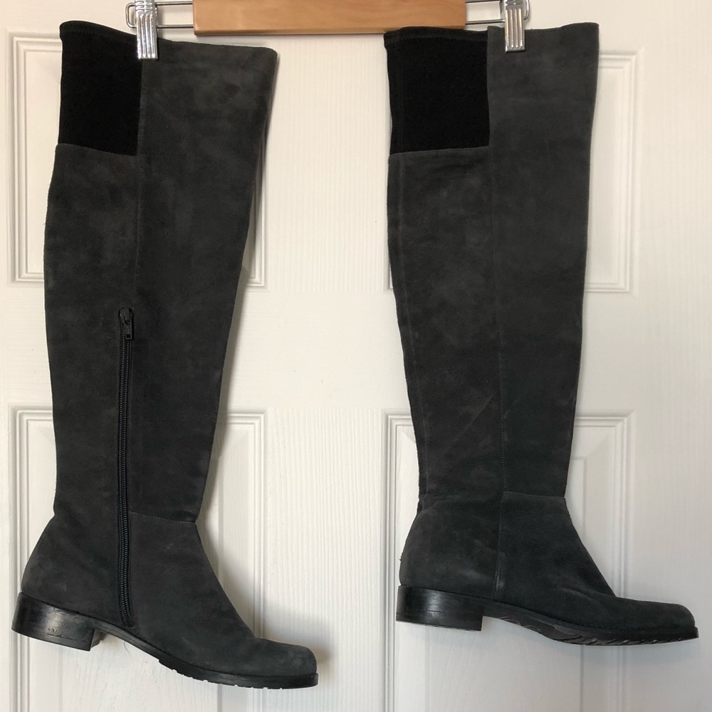 Stuart Weitzman grey boots